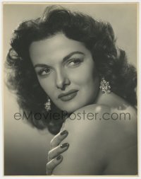 7h218 JANE RUSSELL deluxe 10.75x13.75 still 1950s sexy head & shoulders portrait by Alex Kahle!