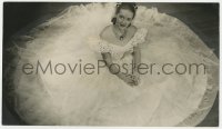 7h233 JEZEBEL deluxe 7.5x12.75 still 1938 wonderful overhead portrait of pretty Bette Davis in gown!