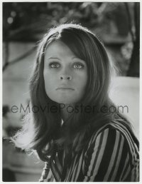 7h251 JULIE CHRISTIE deluxe 10.25x13.25 still 1960s head & shoulders close up in striped blouse!