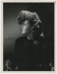 7h281 LUCKY NIGHT deluxe 10x13 still 1939 wonderful profile portrait of veiled Myrna Loy!