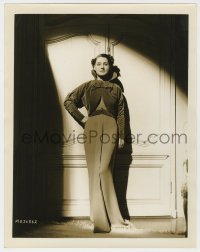 7h326 NORMA SHEARER deluxe 11x14 still 1930s full-length MGM studio portrait with cool shadows!