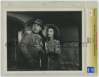 7h083 NIGHT TO REMEMBER slabbed 8.25x10 still 1942 c/u of Brian Aherne & scared Loretta Young!