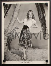 7h049 SONG OF THE ISLANDS 3 11x14.25 stills 1942 Betty Grable, Victor Mature & sexy tropical girl!