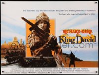 7j512 KING DAVID British quad 1985 great images of Richard Gere in title role, Biblical epic!