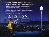 7j516 LA LA LAND teaser DS British quad 2017 Ryan Gosling, Emma Stone dancing, the fools who dream!