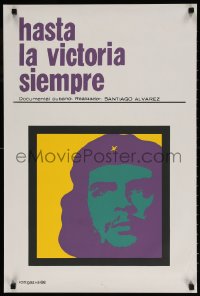 7j022 HASTA LA VICTORIA SIEMPRE Cuban 1968 cool artwork of Che Guevara by Rostgaard!