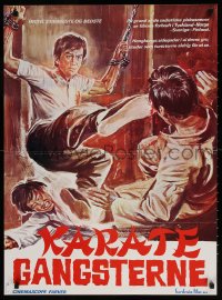7j069 GANGSTERNE Danish 1980s great art of chained man fighting w/feet, martial arts action!