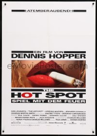 7j231 HOT SPOT German 1991 Don Johnson, Jennifer Connelly, Hopper, sexy lips smoking cigarette!