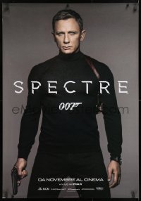 7j733 SPECTRE teaser Italian 1sh 2015 cool image of Daniel Craig as James Bond 007 with gun!