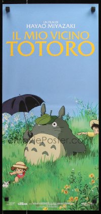 7j801 MY NEIGHBOR TOTORO Italian locandina 2009 classic Hayao Miyazaki anime cartoon, great image!