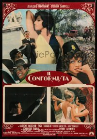 7j835 CONFORMIST Italian 26x37 pbusta 1970 Bernardo Bertolucci's Il Conformista, Trintignant!