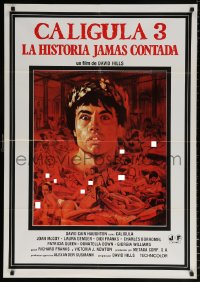 7j385 CALIGULA THE UNTOLD STORY Spanish 1983 Joe D'Amato, Mascii art of orgy in Ancient Rome!