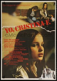 7j386 CHRISTIANE F. Spanish 1982 classic German drug movie about 13 year-old drug addict/hooker!