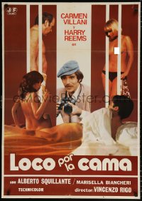 7j412 LETTOMANIA Spanish 1978 Vincenzo Rigo, Carmen Villani, Harry Reems, sexy and different!