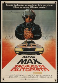 7j413 MAD MAX Spanish 1980 George Miller post-apocalyptic classic, different art of Mel Gibson!