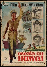 7j417 MISTER ROBERTS Spanish 1962 Henry Fonda, James Cagney, William Powell, Jack Lemmon!