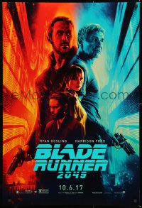 7k559 BLADE RUNNER 2049 teaser DS 1sh 2017 great montage image with Harrison Ford & Ryan Gosling!