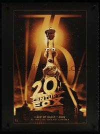 7k194 20TH CENTURY FOX 75TH ANNIVERSARY 24x32 French commercial poster 2010 cool image from Ice Age!