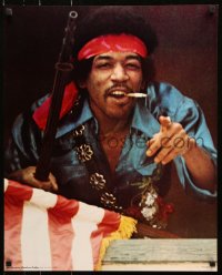 7k217 JIMI HENDRIX 21x27 commercial poster 1971 cool close up of the legendary guitarist!