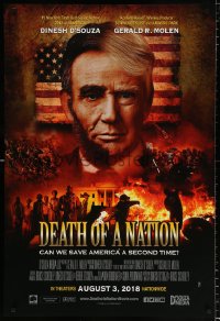 7k612 DEATH OF A NATION advance DS 1sh 2018 Lincoln, Hitler, can we save America a second time?
