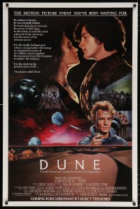 7k623 DUNE advance 1sh 1984 David Lynch classic, top cast images over the desert planet Arrakis!
