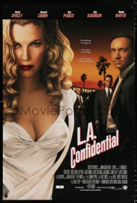 7k747 L.A. CONFIDENTIAL int'l 1sh 1997 Spacey, Crowe, Pearce, larger and better image of Basinger!