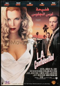 7k119 L.A. CONFIDENTIAL 27x39 Egyptian video poster 1997 Basinger, alternate image w/Spacey in white jacket!