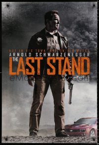 7k750 LAST STAND teaser DS 1sh 2013 full-length Arnold Schwarzenegger w/gun & Camaro!