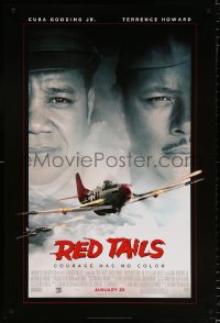 7k857 RED TAILS style C advance DS 1sh 2012 Cuba Gooding Jr & Terence Howard as WWII fighter pilots!