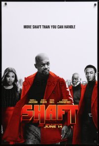 7k881 SHAFT teaser DS 1sh 2019 Samuel L. Jackson in the title role, he's more than you can handle!