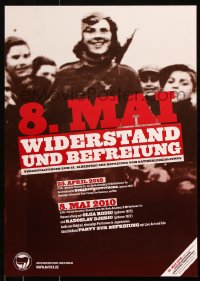 7k315 ANTIFASCHISTISCHE AKTION 8 Mai style 17x24 German special poster 2000s Antifa network!