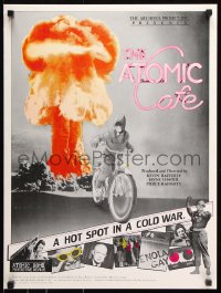 7k324 ATOMIC CAFE 18x24 special poster 1982 great colorful nuclear bomb explosion image!