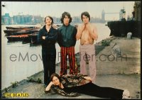 7k327 BEATLES 20x29 Japanese special poster 1977 John, Paul, George & Ringo at docks!