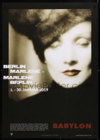 7k165 BERLIN MARLENE-MARLENE BERLIN 23x33 German film festival poster 2019 Marlene Dietrich!