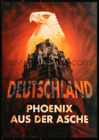 7k356 DEUTSCHLAND PHOENIX AUS DER ASCHE 17x24 German special poster 2000s striking art of eagle!