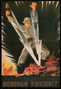 7k357 DEUTSCHLAND SIEG EUROPAS FREIHEIT 16x24 German special poster 2000s from the 1941 poster!