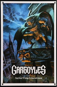 7k021 GARGOYLES tv poster 1994 Disney, striking fantasy cartoon artwork of Goliath!