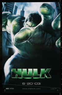 7k127 HULK mini poster 2003 Ang Lee directed, Eric Bana as Bruce Banner, Marvel comics!
