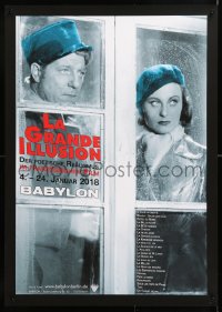 7k178 LA GRANDE ILLUSION 23x33 German film festival poster 2018 Jean Gabin and Michelle Morgan!