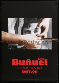 7k180 LUIS BUNUEL 23x33 German film festival poster 2018 classic disturbing image, Un Chien Andalou!