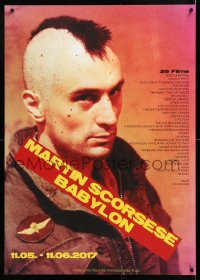 7k181 MARTIN SCORSESE BABYLON 23x33 German film festival poster 2017 De Niro in Taxi Driver!