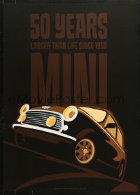 7k417 MINI 20x28 special poster 2009 really cool art of the car by Lasse Bauer!