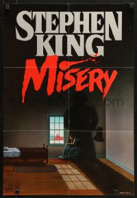7k150 MISERY 18x26 advertising poster 1987 cool art by Bob Giusti for the original King novel!