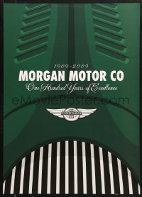 7k421 MORGAN MOTOR COMPANY 20x28 special poster 2009 artwork of fancy hood logo by Lasse Bauer!