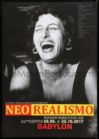 7k183 NEO REALISMO 23x33 German film festival poster 2017 close-up image of a Anna Magnani laughing!