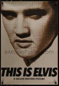7k480 THIS IS ELVIS 19x28 special poster 1981 Elvis Presley rock 'n' roll biography, portrait of The King!