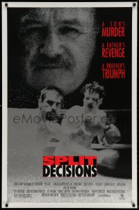 7k907 SPLIT DECISIONS 1sh 1988 Gene Hackman, Craig Sheffer, about a boxing family!