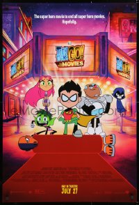 7k934 TEEN TITANS GO! TO THE MOVIES advance DS 1sh 2018 hero movie to end all super hero movies!