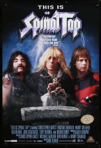 7k123 THIS IS SPINAL TAP 27x40 video poster R2000 Rob Reiner heavy metal rock & roll cult classic!