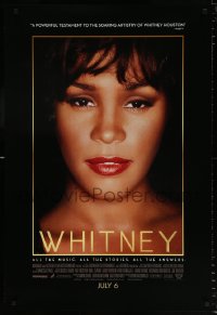 7k983 WHITNEY advance DS 1sh 2018 the life and music of Ms. Houston, Bobby Brown, Warwick, Gaye!